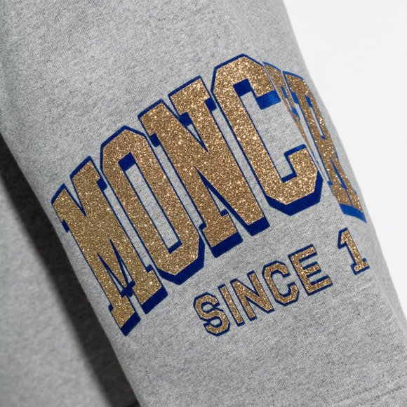 NWT Moncler Men's Terry Champagne Logo Sweat Shorts - Picture 4 of 7